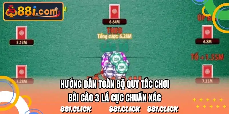 Hướng dẫn toàn bộ quy tắc chơi bài cào 3 lá cực chuẩn xác