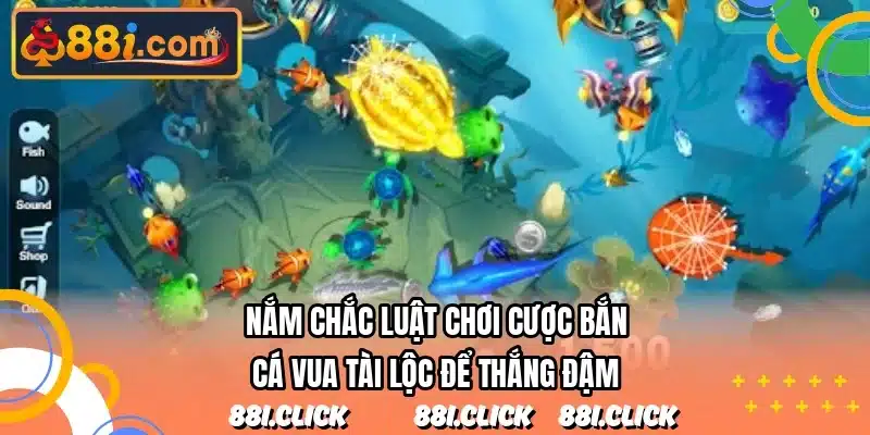 Nắm chắc luật chơi cược bắn cá vua tài lộc để thắng đậm